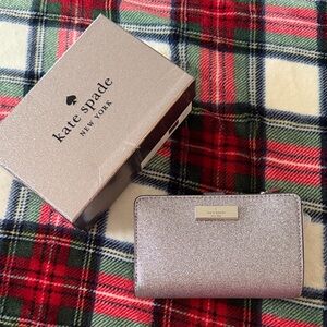 Kate Spade Metallic Silver Wallet